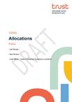 Draft Allocations Policy