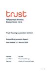 Annual Procurement Report 25 26 Trust Housing Association